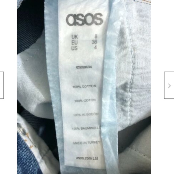 ASOS Tall Womens Jeans Shorts 4 - Picture 5 of 14